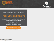 Tablet Screenshot of childtraumaconf.org